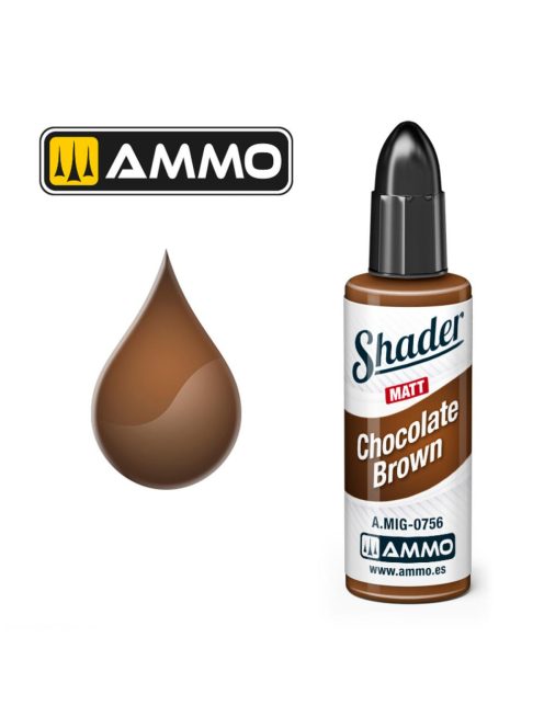 AMMO by MIG Jimenez - MATT SHADER Chocolate Brown