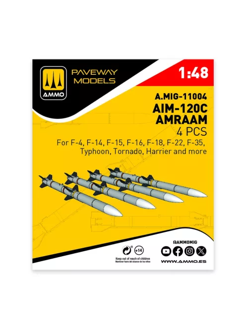AMMO by MIG Jimenez - AIM-120C AMRAAM (4 pcs)