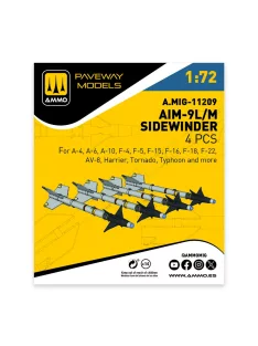 AMMO by MIG Jimenez - AIM-9L/M Sidewinder (4 pcs)