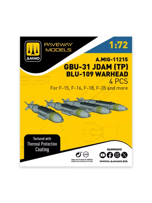 AMMO by MIG Jimenez - GBU-31 JDAM (with Thermal Protection), BLU-109 Warhead