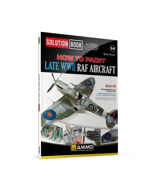 AMMO by MIG Jimenez - How to Paint late WWII RAF SOLUTION BOOK (Black)