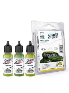 AMMO by MIG Jimenez - Matt SHADER Set Moss Green