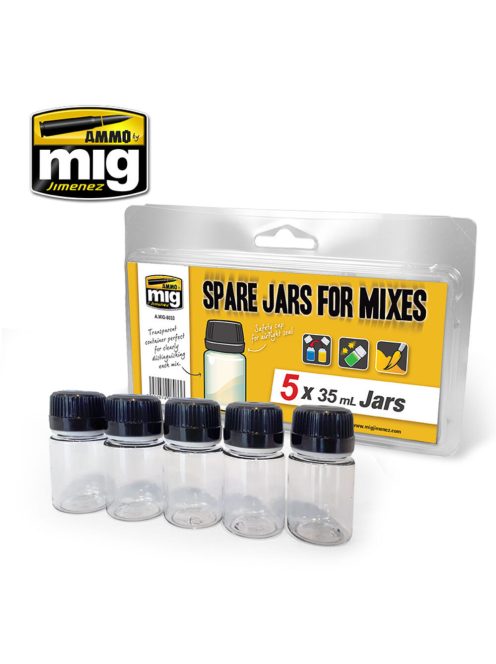 AMMO - Spare Big Jars for Mixes (5 x 35mL jars)