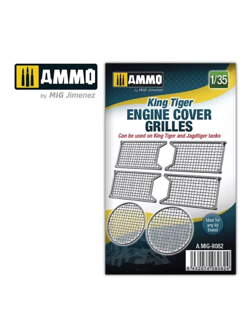 AMMO by MIG Jimenez - King Tiger engine cover grilles