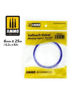 AMMO - Softouch Velvet Masking Tape #2 (6Mm X 25M)