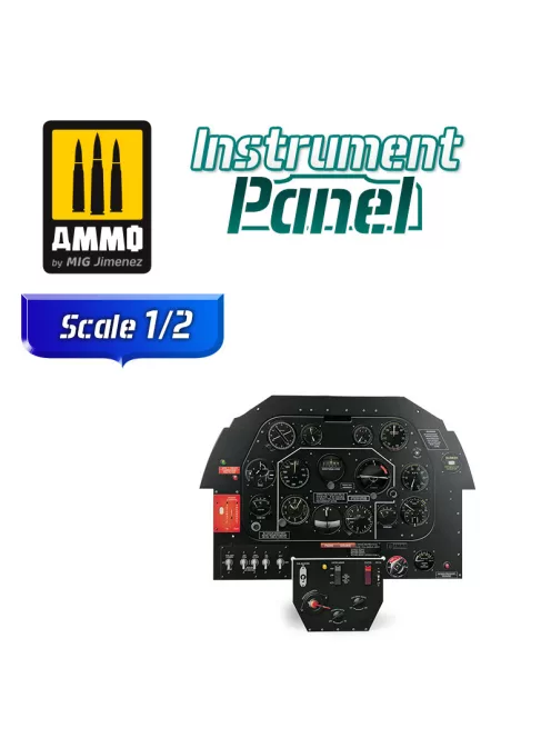 AMMO by MIG Jimenez - North-Amer. P-51B Mustang - Instrument Panel  1/2