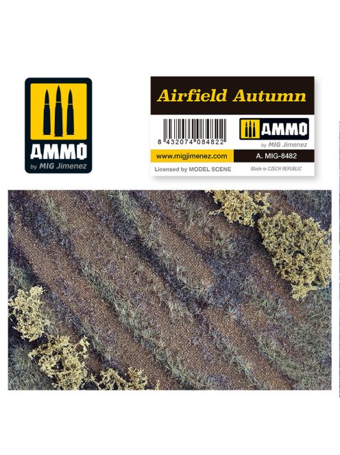 AMMO by MIG Jimenez - Airfield Autumn Scenic Mats (245 mm x 245 mm)