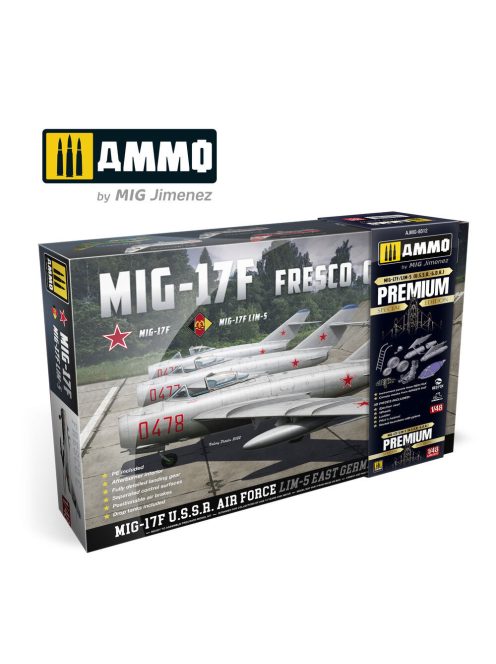 AMMO by MIG Jimenez - 1/48 MIG-17F / Lim-5, U.S.S.R. - G.D.R. Premium Edition