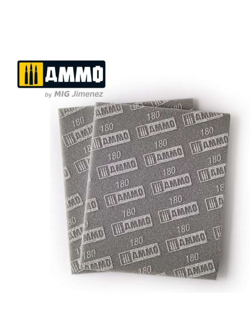 AMMO - Sanding Sponge Sheet (180) – 2 Pcs.