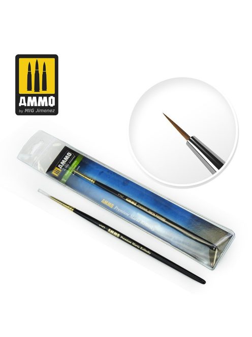 AMMO - 5/0 Premium Marta Kolinsky Round Brush