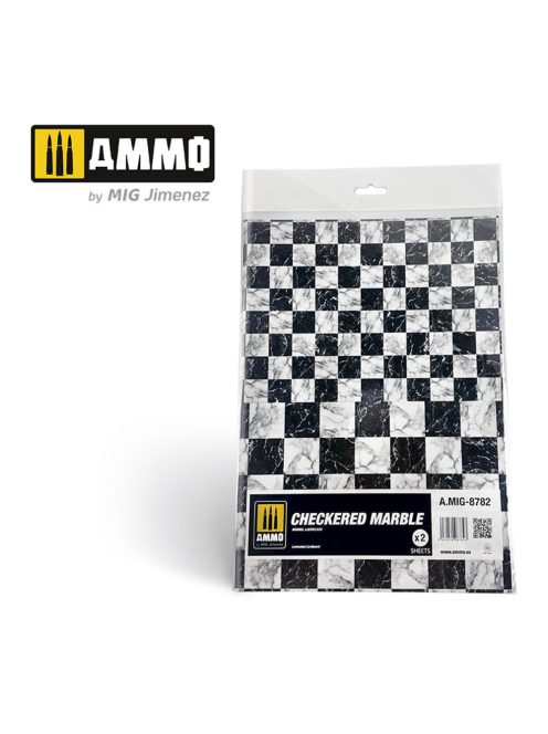 AMMO - Checkered Marble. Sheet of Marble - 2 pcs.