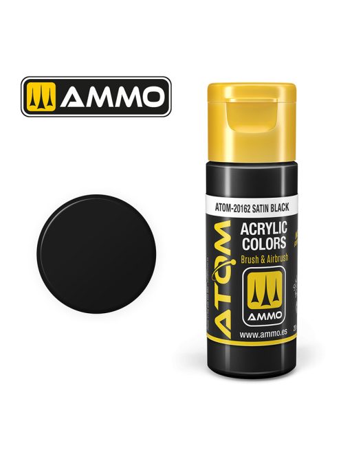 AMMO by MIG Jimenez - ATOM COLOR Satin Black