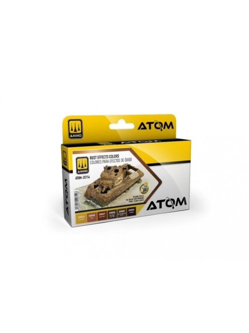 AMMO by MIG Jimenez - ATOM Rust Effects Colors Set - 6x 20ml