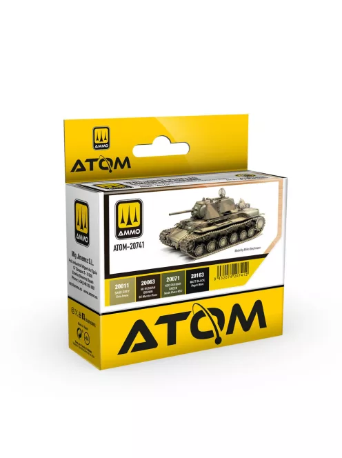 AMMO by MIG Jimenez - ATOM WWII Soviet Vehicles Camouflage Colors Set