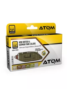 AMMO by MIG Jimenez - ATOM WWI British & German Colors Set