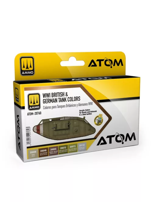 AMMO by MIG Jimenez - ATOM WWI British & German Colors Set