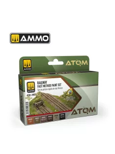 AMMO by MIG Jimenez - ATOM Railway Fast Method Paint Set
