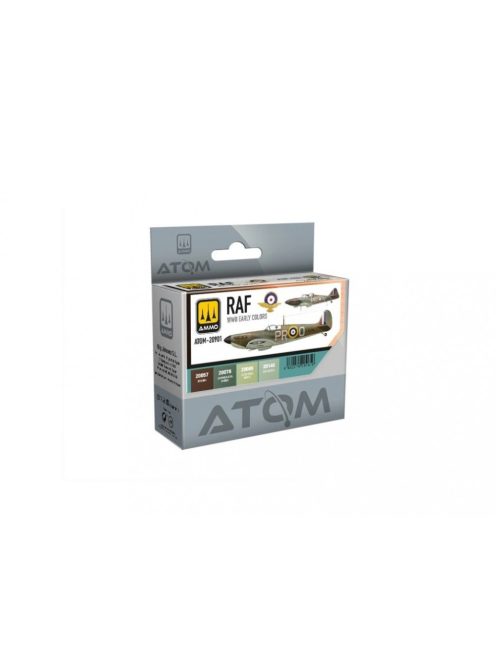 AMMO by MIG Jimenez - ATOM RAF WWII Early Colors Set - 4x 20ml