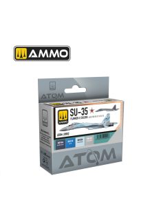   AMMO by MIG Jimenez - ATOM SU-35 FLANKER-E Colors Set (also for SU-27 and SU-34)