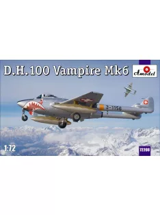 Amodel - D.H.100 Vampire Mk6 RAF jet fighter