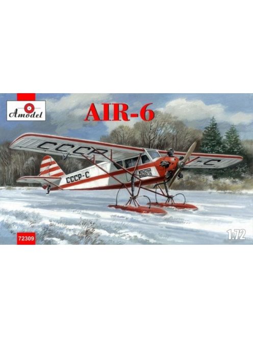Amodel - AIR-6 Soviet monoplane on skis