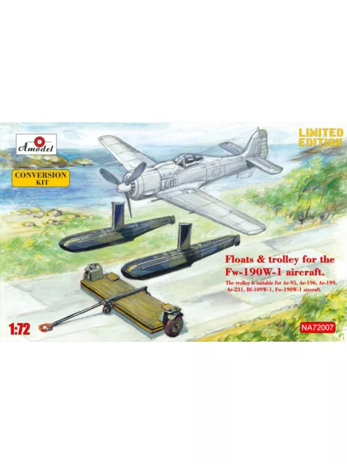 Amodel - Floats & trolley for Fw-190W-1 fighter