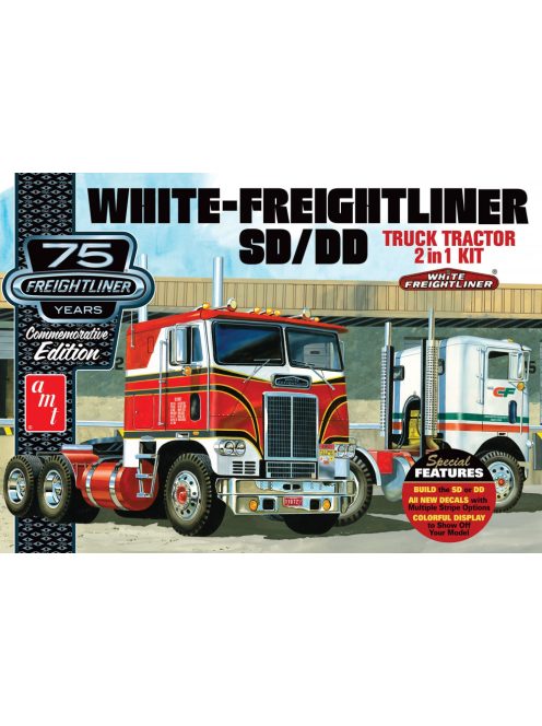 AMT - White Freightliner 2-in-1 SC/DD Cabover Tractor (75th Anniversary)