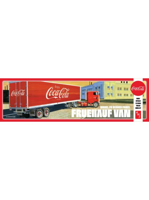 AMT - Fruehauf Beaded Van Semi Trailer (Coca-Cola)
