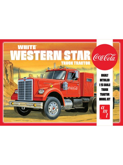 AMT - White Western Star Semi Tractor (Coca Cola)