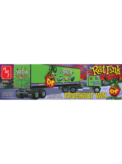 AMT - Fruehauf Beaded Van Trailer Hauler - Rat Fink