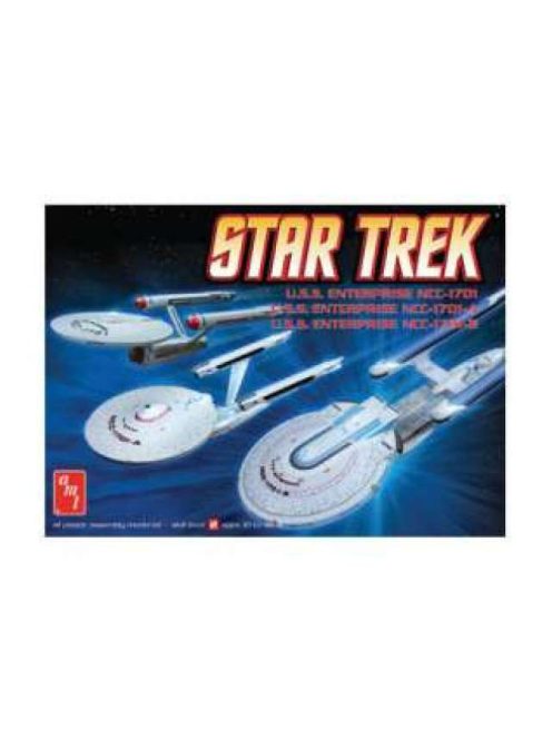 AMT - Star Trek Set 3 n 1 NC1701/1701A/1701B plastic modelkit