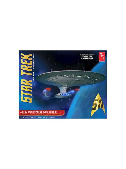 AMT - Star Trek U.S.S. Enterprise  1701-D Clear Edition.