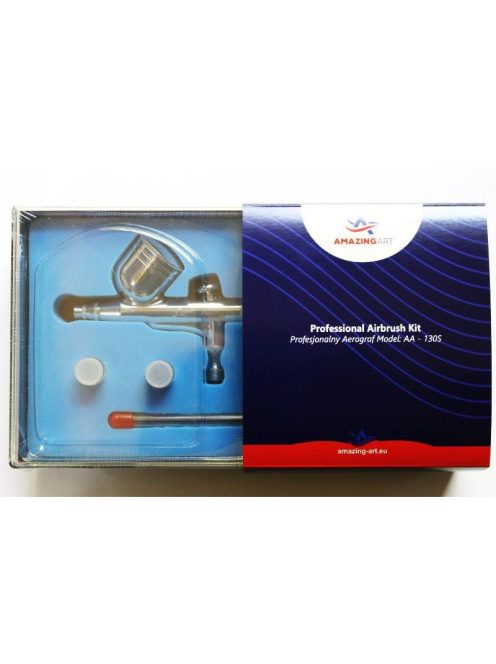 AmazingArt - Modelling Dual Action Gravity Airbrush AA-130S Nozzle 0,2 / 0,3 / 0,5 mm