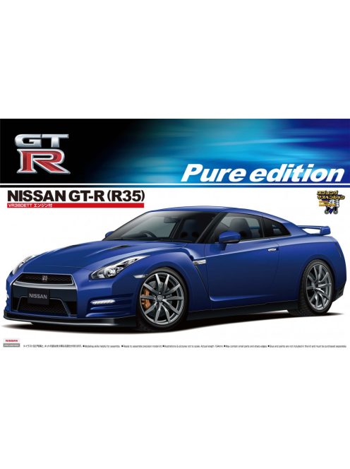 Aoshima - Nissan Gt-R-35 Pure Edition 2012 With Engine