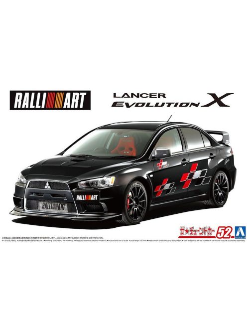 Aoshima - Mitsubishi Ralliart Cz4A Lancer Evolution X 2007