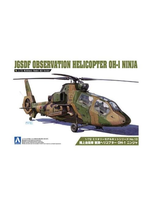 Aoshima - 1/72 JGSDF Observation Helicopter OH-1 Ninja, plastic modelkit