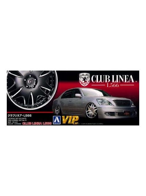 Aoshima - Club Linea L566 20 Inch wheel and tyres set