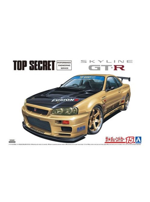 Aoshima - Topsecret Bnr34 Skyline Gt-R '02 (Nissan)