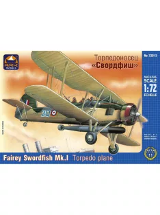   Ark Models - Fairey "Swordfish" Mk.I torpedo plane UK Army combat heli