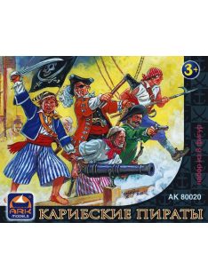Ark Models - Caribbean pirates, set of 8 figures