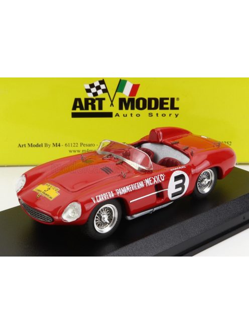 Art-Model - FERRARI 500 MONDIAL N 3 CARRERA PANAMERICANA 1954 E.RUBIROSA - McAFEE RED