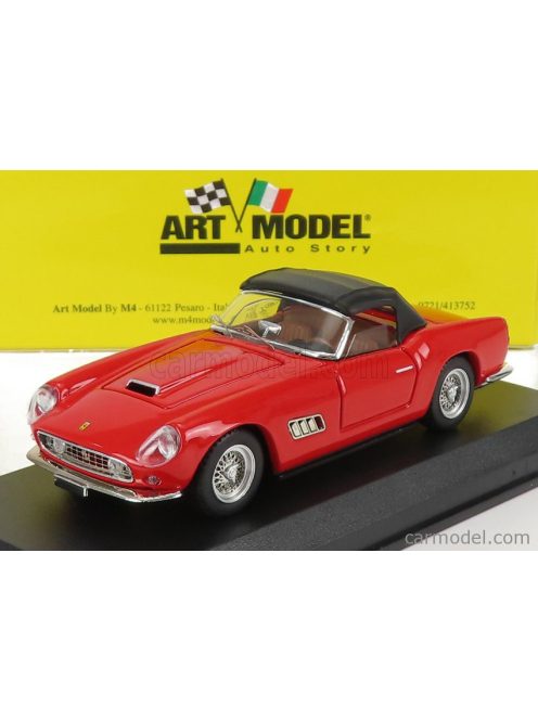 Art-Model - Ferrari 250 Lwb California Long Nose Spider Closed 1960 Red Black