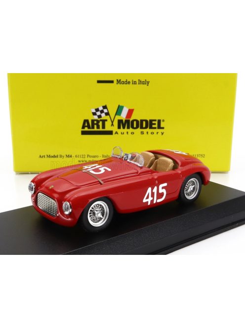 Art-Model - FERRARI 166MM SPIDER BARCHETTA N 415 GIRO DI SICILIA 1951 PAOLO MARZOTTO - MARINO MARINI RED