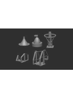   Art Scale - 1/35 Aerial bases and roof sights - Britain / Anténní základny a zaměřovače - Británie