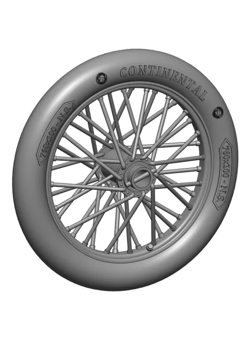 Art Scale - German 760x100 spoked wheels - 1 pair