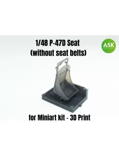 Art Scale - 1/48 P-47D Seat (without seat belts)