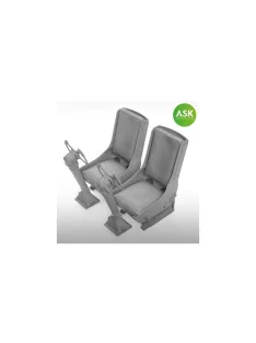   Art Scale - B-25 Mitchell - pilots seats without seat belts and control columns