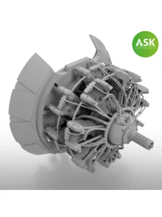   Art Scale - Sakae engine incl. exhausts and the open cowlings - exclusiv 3D print