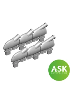 Art Scale - Spitfire Mk.Vb Exhausts round type for Eduard