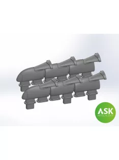 Art Scale - Spitfire Mk.Vb Exhausts fishtail type for Eduard